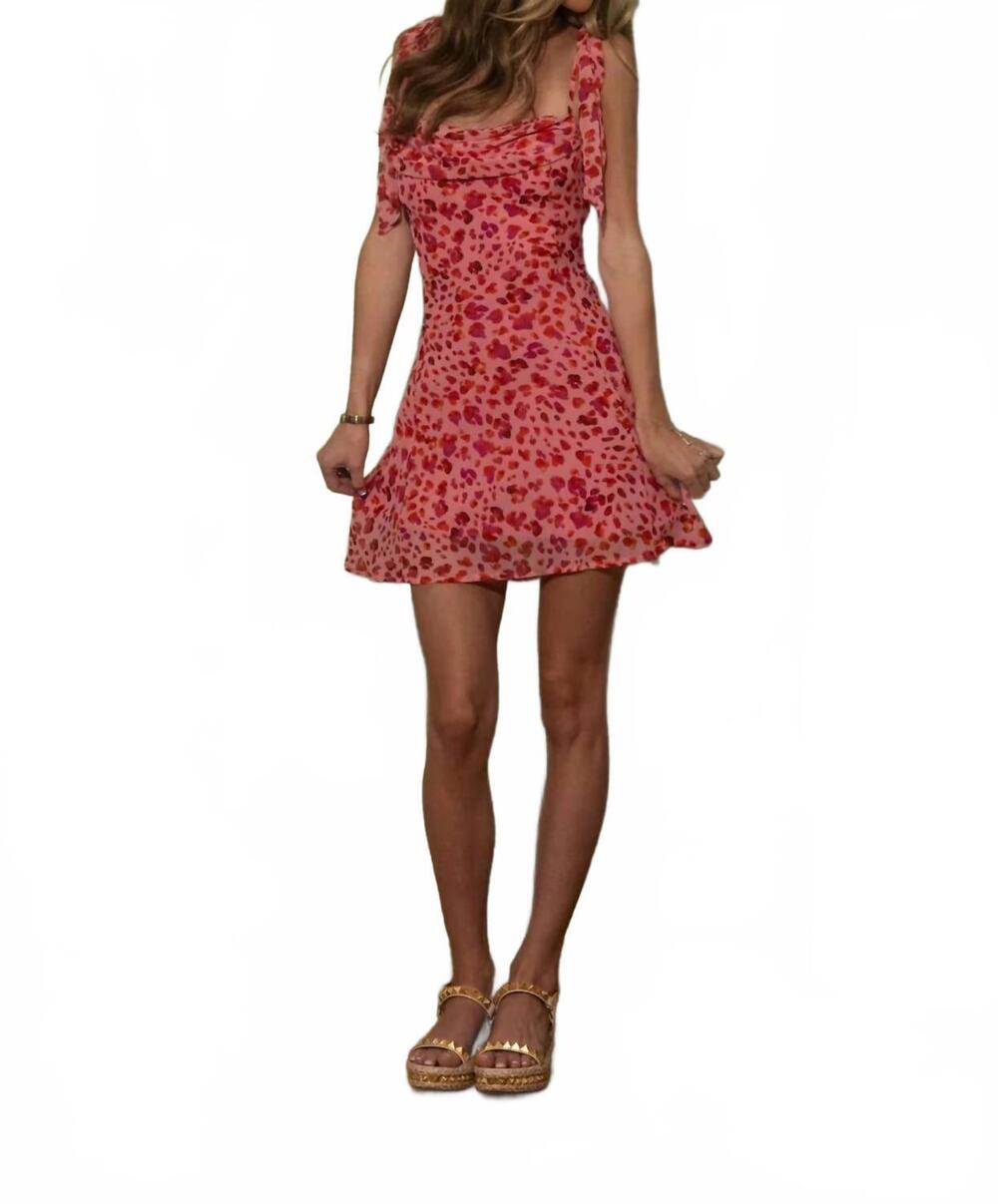 NEW DRESS FORUM sasha mini dress in pink multi